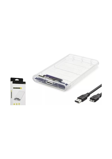 HADRON HDX1760 HARDDİSK Kutusu Şeffaf USB 3.0 SATA 2.5