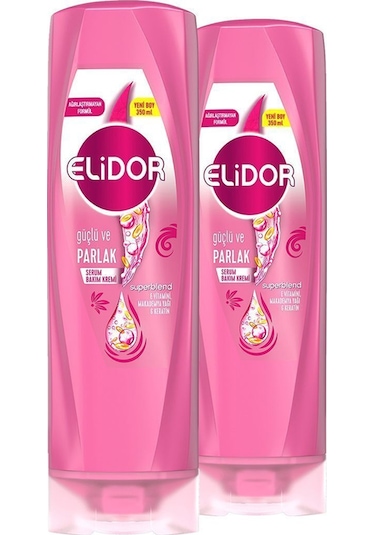 Elidor Güçlü ve Parlak Serum Saç Bakım Kremi 2 x 350 ML