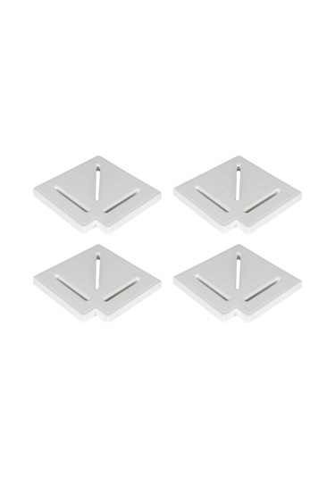 Sinada Havuz Savak Kanal Köşe Parçası Plastik 25 Cm 90 4 Adet -toptancıyızbiz