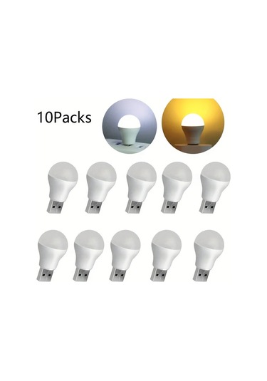 Willowhaven 10 Adet Taşınabilir Mini Usb Gece Lambası, Yatak Odası Aydınlatma, Sıcak Işık Sıcak Işık