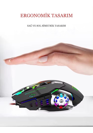 Bajeal M500 Kablosuz RGB Optik Mouse