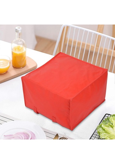 Katlanabilir Büyük Soğutucu Çanta Taşınabilir Gıda Kek Yalıtımlı Çanta Alüminyum Folyo Termal Kutu Su Geçirmez Buz Paketi Öğle Yemeği Kutusu Teslimat Çantası Kırmızı Çok Renkli