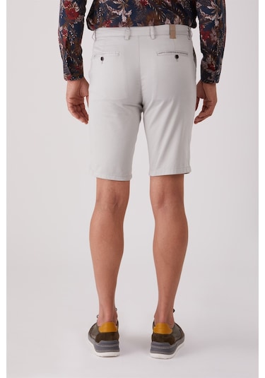 Dufy Açık Gri Erkek Regular Fit Short - 86812 Açık Gri