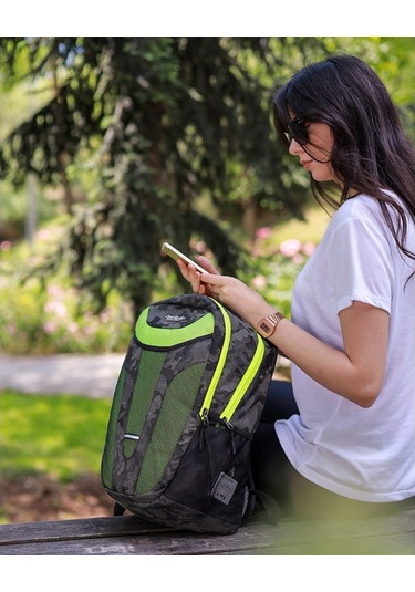 Cambridge Polo Club Kadın Sırt Çantası Yandan Cepli-Haki