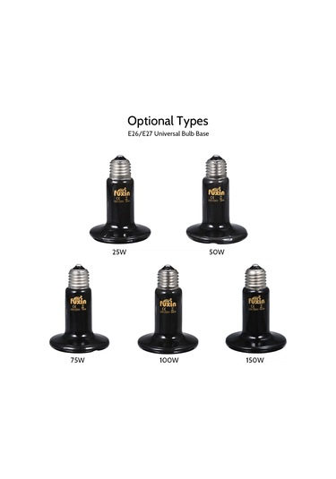 Fosenze Evcil Hayvan Fantezi Işığı - E27 Evrensel Tabanlı 150w Seramik Isıtıcı, Ac220-230v, Taşınabilir Sıcaklık Sağlayıcı