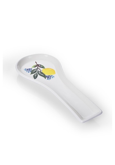 Piatti Naturali Seramik Limon Kirli Kaşıklık Tezgah Üstü Kepçe Kaşık Altlığı