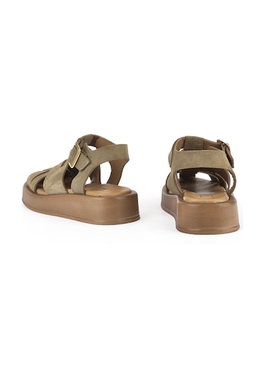 Ziya, Hakiki Deri Kadın Sandalet 1511033z25013 Bej 1511033z25013 340 Bej