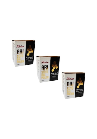 Balen 12000 MG Arı Sütü Bal Polen Karışımı 3 x 230 G