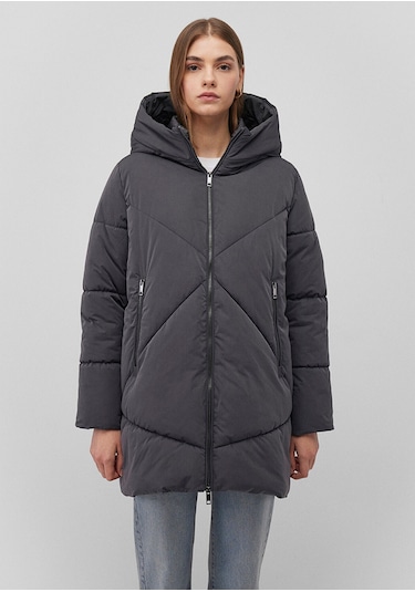 Mavi Kadın Kapşonlu Ceket Antrasit 1110489-80106 Yeşil