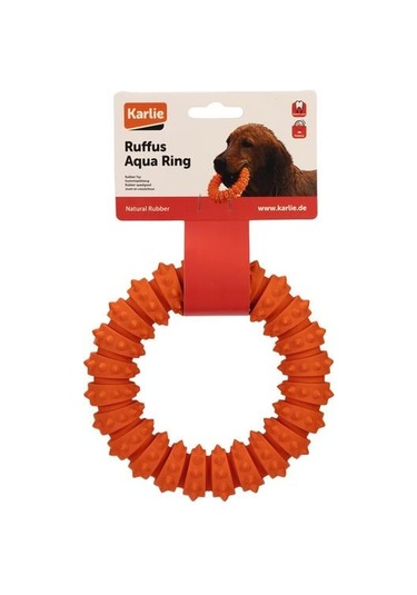 Karlıe Plastik Halka Köpek Oyuncağı Turuncu 15