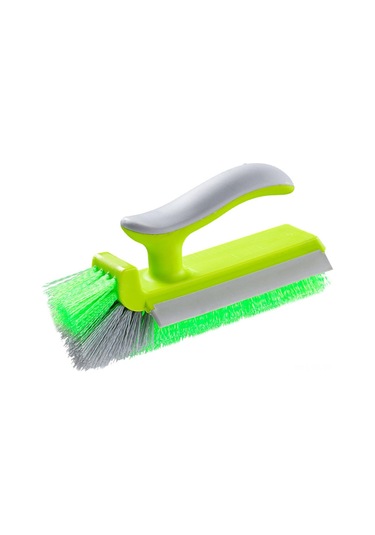 Yunboo Mutfak Ve Banyo Seramik Izgara Temizleyici - V Şekilli Tırnaklı, Suda Kaymamaz Kollü, Yansıta Silebilir, Çabuk Leke Kaldıran Plastik Fırça - Yeşil Gri Yeşil