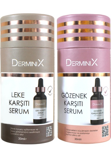 Derminix Gözenek Karşıtı + Leke Karşıtı Cilt Bakım Serumu 2 x 30 ML