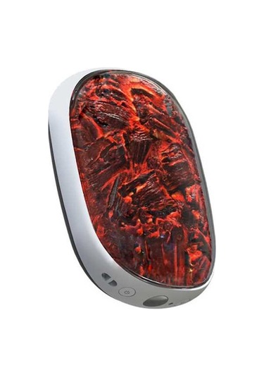 Dm X6 10000mah Güç Bankası 3 Vitesli Kışlık Elektrikli El Isıtıcı Kömür Ateşi Tasarım - Beyaz