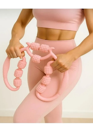 9 Tekerlekli Boyun Bacak Ayak Bel Masaj Aleti Çok Fonksiyonlu Manuel 4741 Açık Mavi