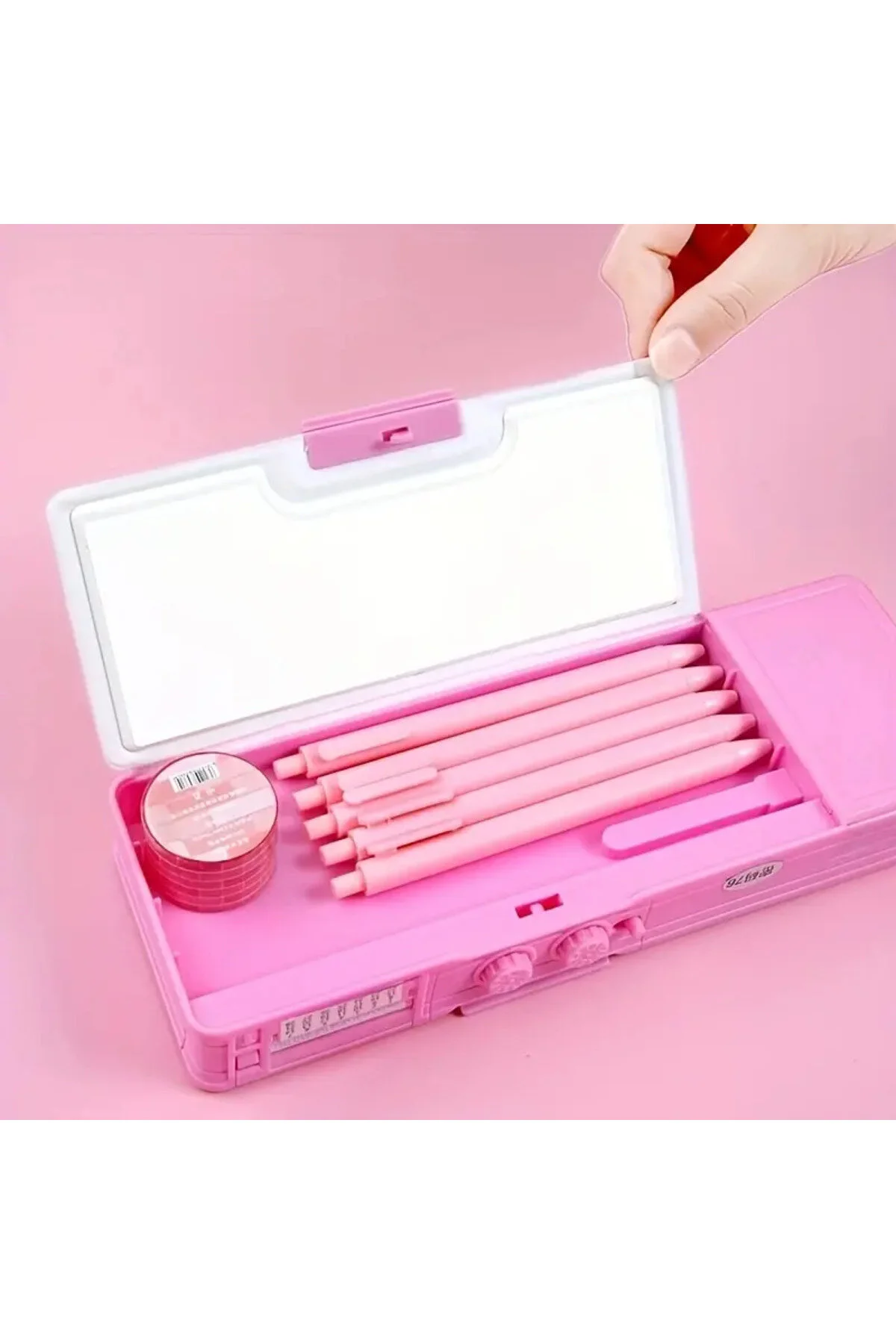 Şifreli Kilitli Dönüştürülebilir Mor Kalem Kutusu Çok Fonksiyonlu Güvenlik Kilidiyle Birlikte Mor