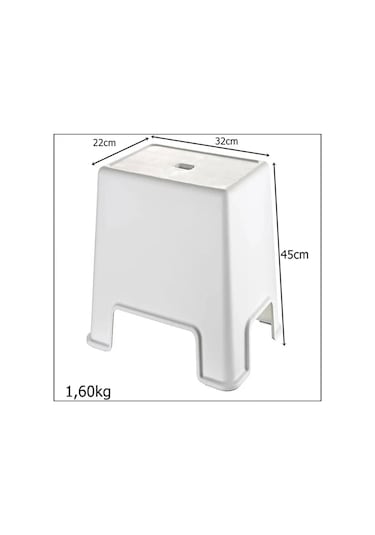 Büyük Boy Banyo Taburesi Royaleks-129 Çok Renkli