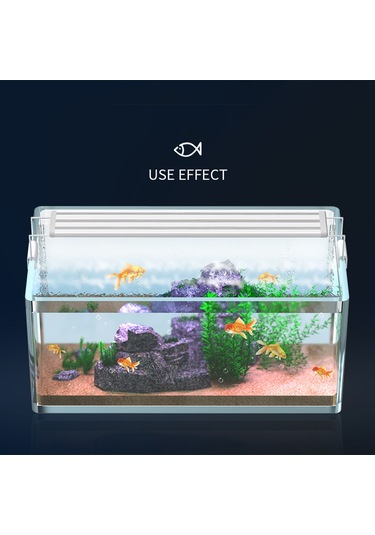 Suofeng 60cm Led Akvaryum Işığı, Renk Ve Parlaklık Ayarlanabilir, Algae Ve Bitki Büyümesi İçin, Avrupa Standartı,夹式 Tasarım Beyaz