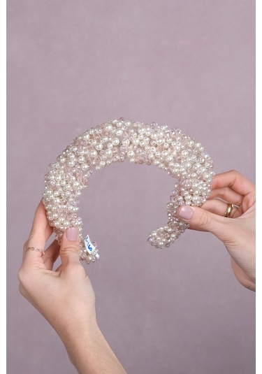 FdayAksesuar En Güzel Gelinlere Özel Leal Bombeli Boncuklu Gelin Saç Aksesuarı FRDY31641
