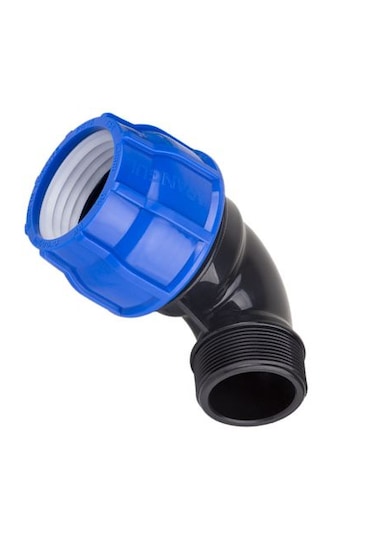 Kaplin Boru Dış Dişli Pipo Erkek Dirsek 20x1/2" - 5 Adet