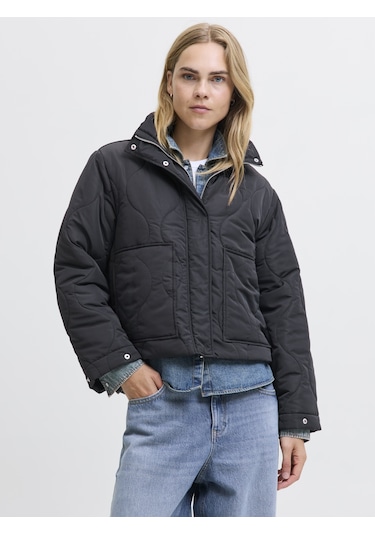 Kadin Dik Yaka Kapitone Ceket - Serena - 12278850 Black