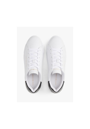 Tommy Hilfiger Chıc Platform Cupsole Patent-9557 White