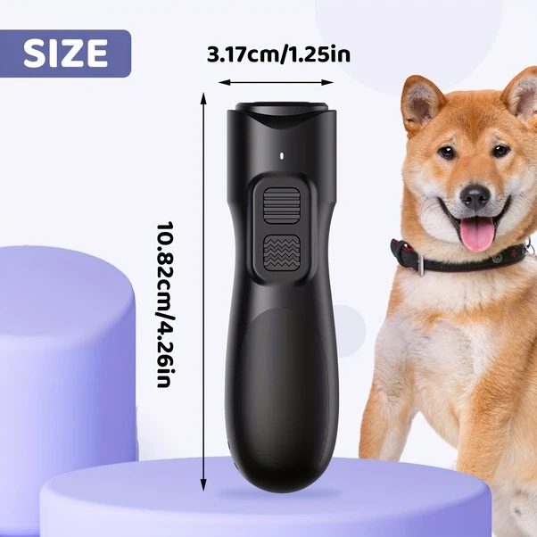 Willowhaven 2025 Taşınabilir Ultrasonik Köpek Kovucu - Usb Şarjlı Siyah Abs Malzeme