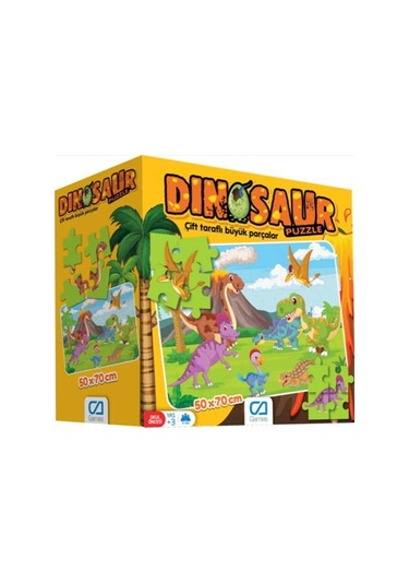 +3 Yaş Dinozorlar Yer Puzzle (Ca Games)
