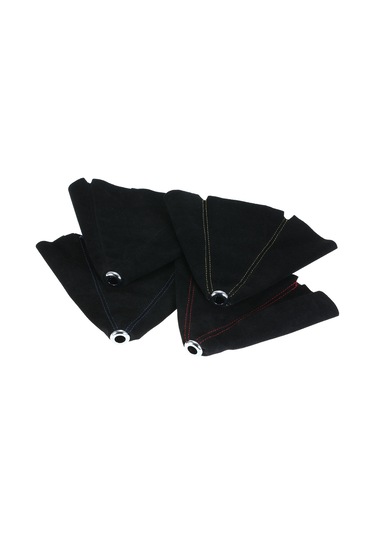 Ranyeek Tüm Araçlar İçin Otomatik/manuel Vites Kolu Kılıfı, Kaliteli Pu Deri, Dıy Kurulum, Kırmızı Çizgili, Dayanıklı Ve Yumuşak