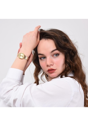 Melian Gold Kadran Gold Kordon Kadın Kol Saati Altın