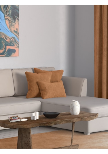 Br Perle Home Daily Series Antik Renk Kırlent Yastık Kılıfı Antik