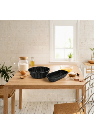 Safir İkili Kek - Baton Kalıbı Siyah