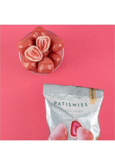 Beyaz Çikolatalı Çilekli Cheesecake Çilek Draje, 50g