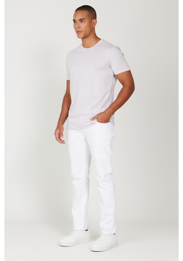 Ac&Co / Altınyıldız Classics Slim Fit Bisiklet Yaka Kısa Kol Pamuklu Erkek Tişört - Lila Ac&Co / Altınyıldız Classics Slim Fit Bisiklet Yaka Kısa Kol Pamuklu Erkek Tişört - Lila