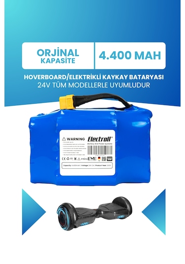 Hoverboard / Elektrikli Kaykay Bataryası 24v 4.400mah Pil