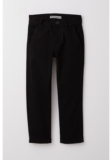 Breeze Erkek Çocuk Pantolon Gabardin Basic 3-7 Yaş Siyah