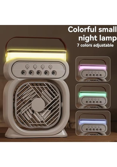 Ambition Household Small Air Cooler Led Night Light Portable