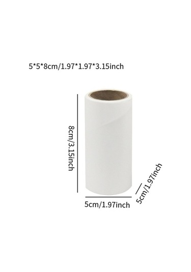 Pazly Yüzeyli Yapışkan Temizleme Suntek Saç Rulosu Büyük Beyaz Adet 3 İq Beyaz