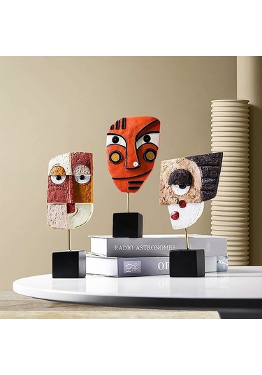 Xianwen Geeroyoo El Yapımı Göz Kırpan Soyut Reçine Heykel -