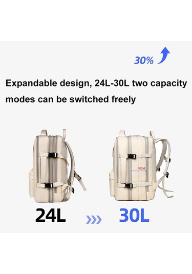 Sones Oumantu 8190 Usb Portlu Genişletilebilir Su Geçirmez Büyük Kapasiteli İş Seyahat Sırt Çantası Siyah