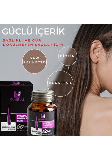Vanemed Vanefull Saç Ve Tırnak İçin Gıda Takviyesi 60 Tablet
