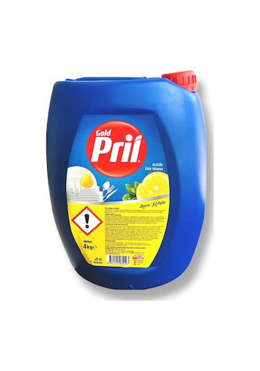 Pril Sıvı Bulaşık Deterjanı Limon Kokulu 4kg