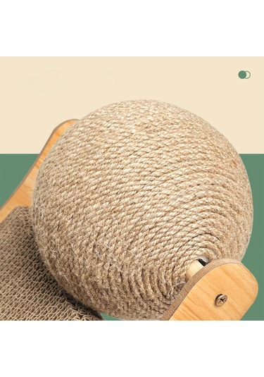 Magideal Suntek Sisal Kedi Yakalama Topu Tırmalama Tahtası 16 CM