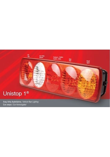 Farba 12172e Stop Lambası 5 Lı Yuvarlak Transıt V184 01 06