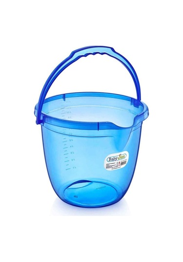 Babyjem Bebek Banyo Kovası Şeffaf Mavi Mavi