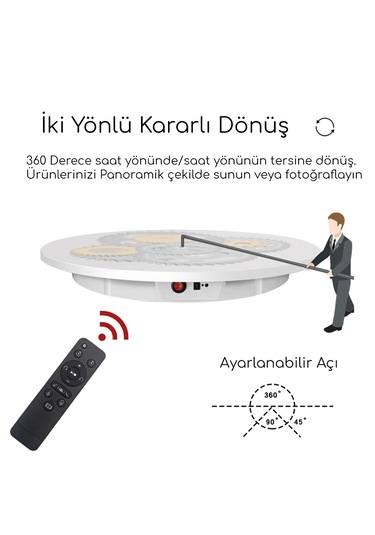 Gdx Tuta-60 60 Cm Turn Table - Döner Stand - Döner Tabla