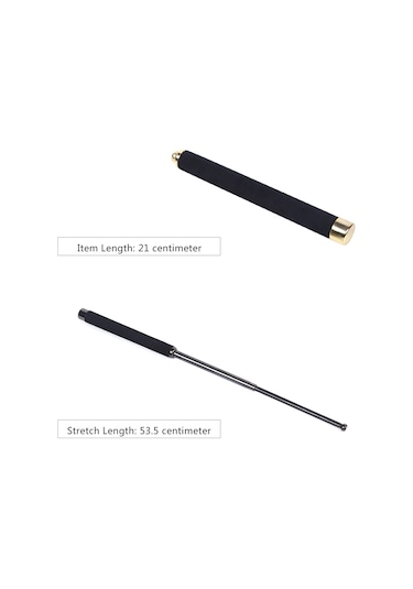 Symbee 64 Cm Uzunlukta Titanyum Çelik Savunma Çubuğu, Köpük Saplı, 26 İnç Genişletilebilir, Acil Durumlar İçin Dayanıklı Çok Renkli