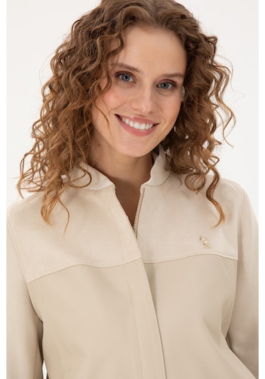 U.s. Polo Assn. Kadın Ekru Deri Mont-kaban 50297226-vr019 Ecru