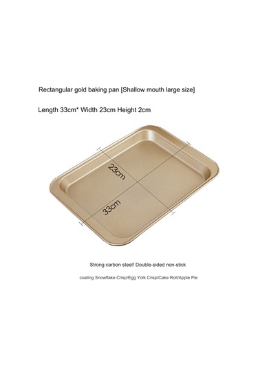 Xurunkeji Kolay Tutuş İçin Uzatılmış Saplı Yapışmaz Fırın Tepsisi, Eşit Pişirmeyi Destekler, Bulaşık Makinesinde Yıkanabilir Altın Altın