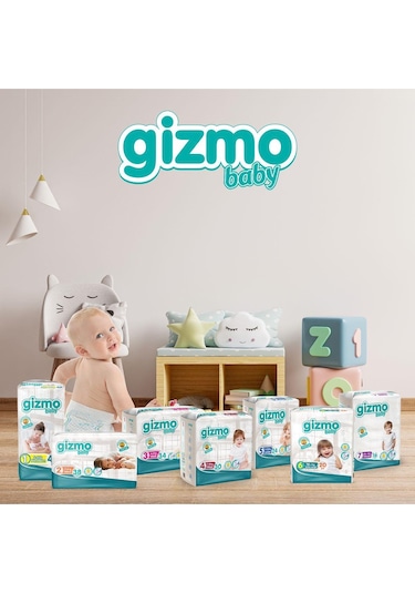 Gizmo Ultra Ekstra Large 16 Kg +6 Bebek Bezi 52 Li 6 Numara