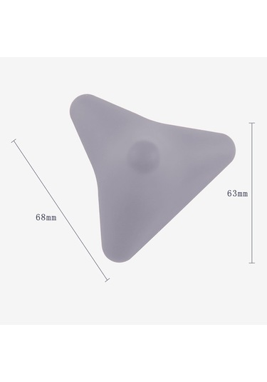 Anjiexun Silikon Masaj Konisi Katı Top Psoas Kas Gevşetme Sırt Ayak Yogası 1 Gri